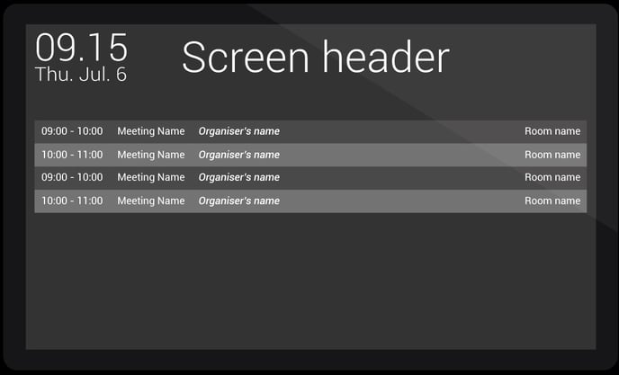 Meeting Dashboards Compact Layout