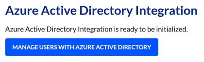 A screenshot of the message after granting consent for the Azure AD Integration