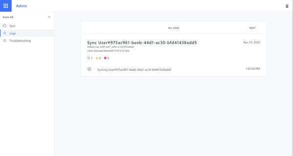 Azure AD Sync log
