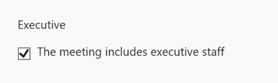 Check-box Tax field type in the Meeting Services portal