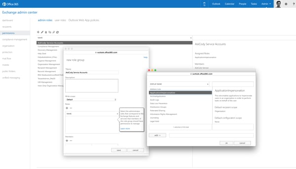 Exchange Admin Center