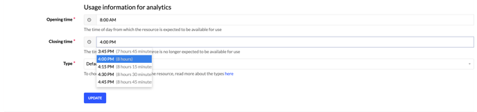 Setting up opening hours on a resource for better data insights with AskCody Insights