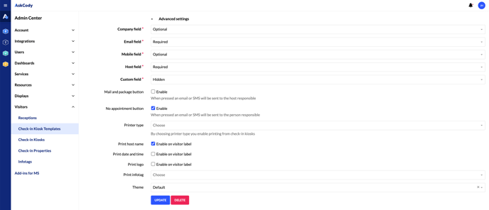 customize the visitor label in the Visitor Management Portal-1