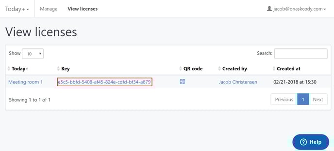 License key for AskCody Modules