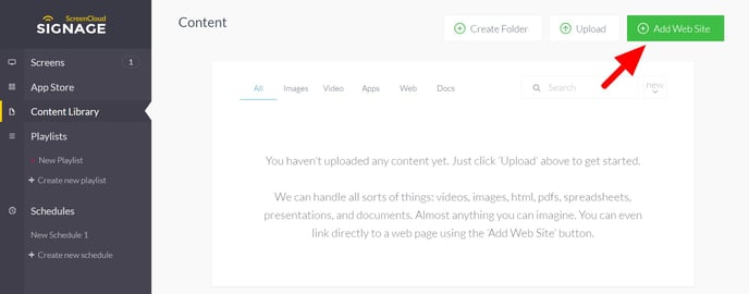 ScreenCloud Signage Dashboard