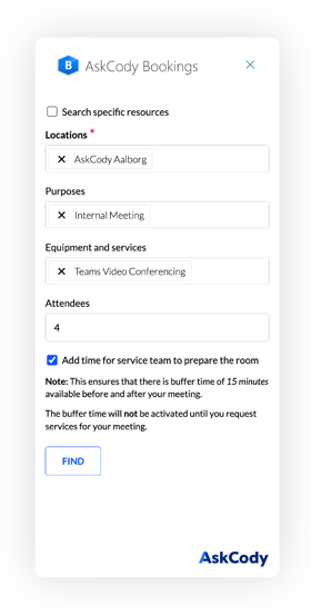 AskCody Bookings Add-in for Outlook