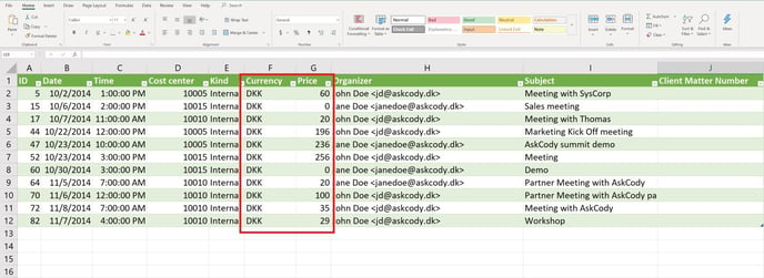 Standard currency in settlements CSV export