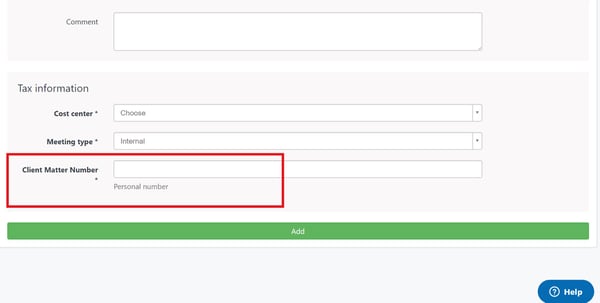 Tax fields in the AskCody Management Portal
