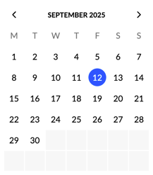 AskCody Calendar Selector