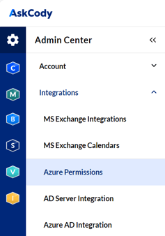 Azure Permissions within the AskCody Management Portal